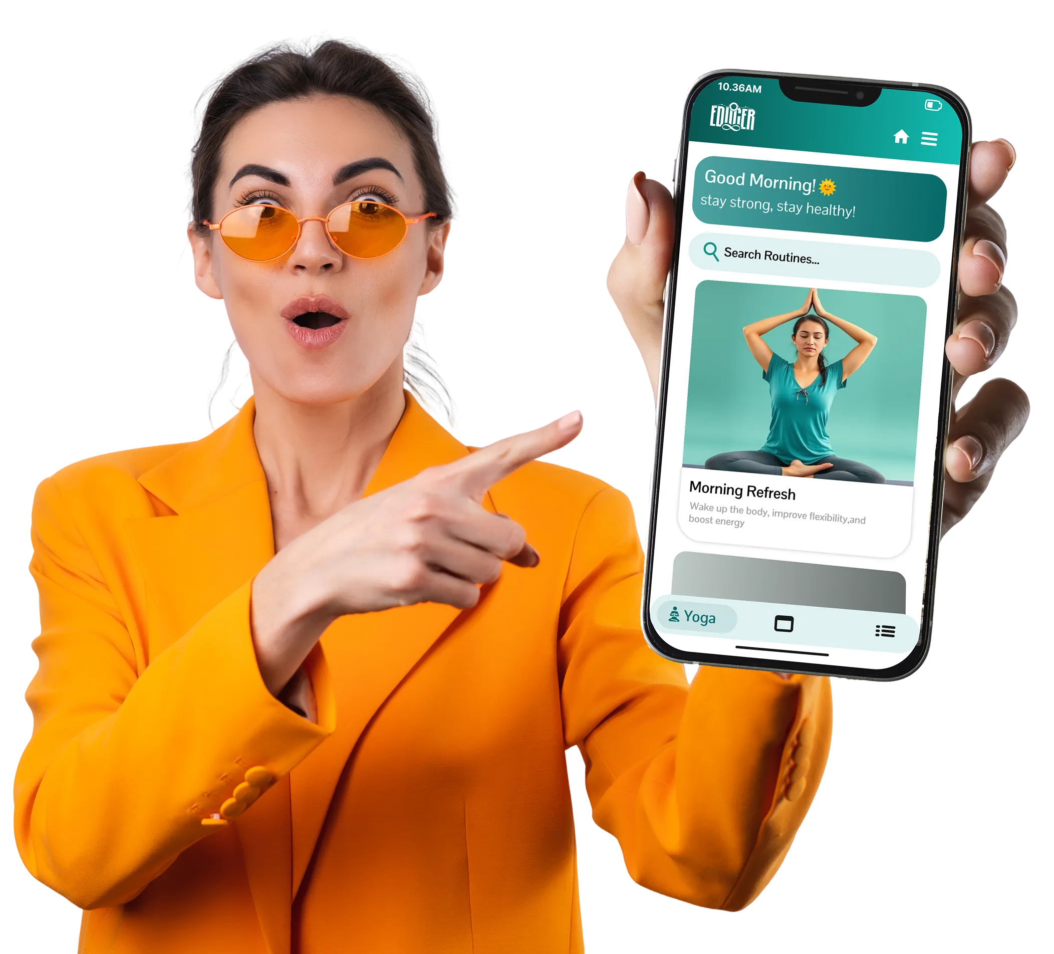 Download Educer Yoga app for Android and iOS devices